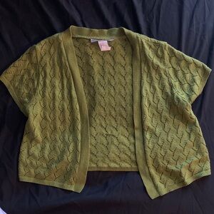 Olive Green Open-Front Cardigan
Two-One-Two New York